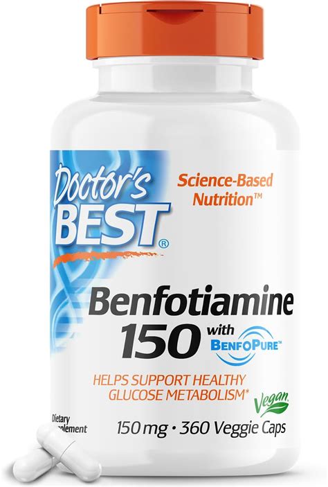 Amazon Doctor S Best Benfotiamine With Benfopure Helps