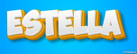 Estella Text Effect And Logo Design Name