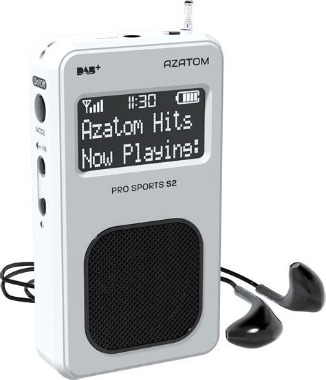 AZATOM Pro Sports S2 DAB Digital Portable FM Radio DAB Amazon Co Uk