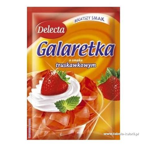 Galaretka W Proszku O Smaku Truskawkowym Delecta Kalorie Warto Ci