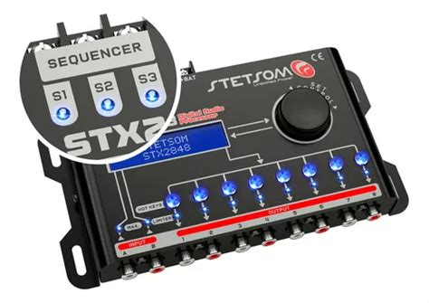 Processador De Áudio Digital Stetsom Stx 2848 Mais Vendido 12V