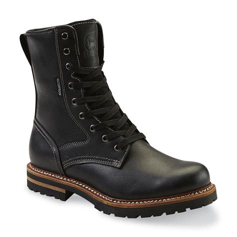 Elk Woods Mens Waterproof Rugged Boot Black