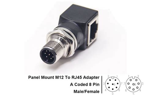 D Coded M12 Ethernet Connector X Coded Shine Industry