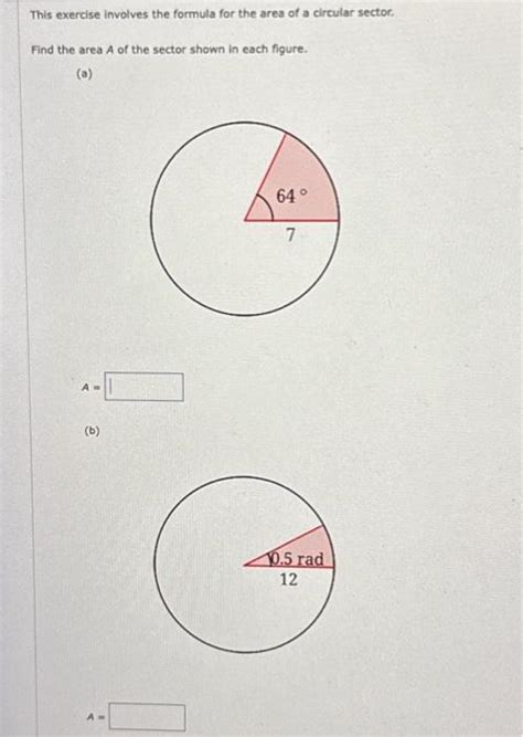 Solved This exercise involves the formula for the area of a | Chegg.com