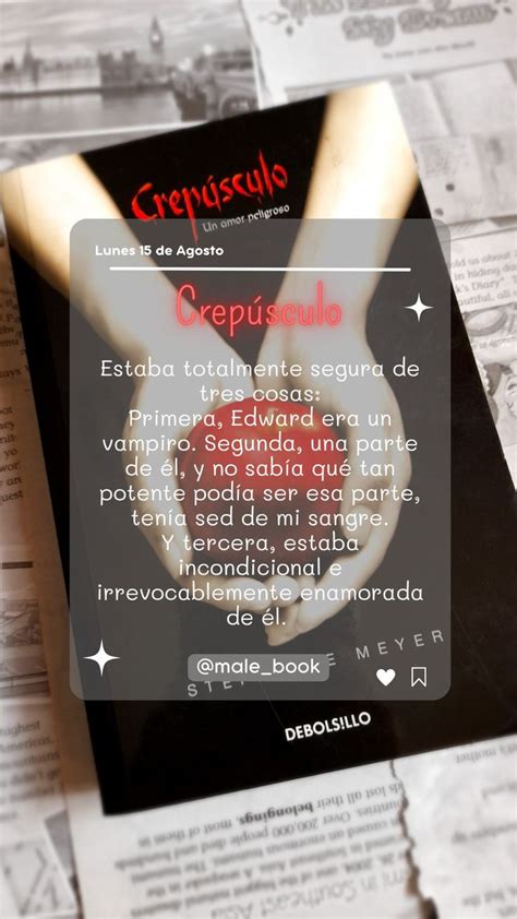 Crep Sculo Frases De Crepusculo Frases Bonitas De Libros Frases