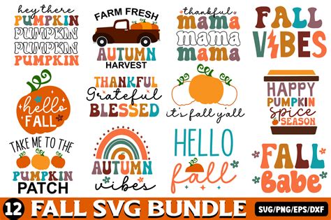 Fall Svg Bundle, Fa Quotes Svg Bundle Graphic by CraftSVG · Creative ...