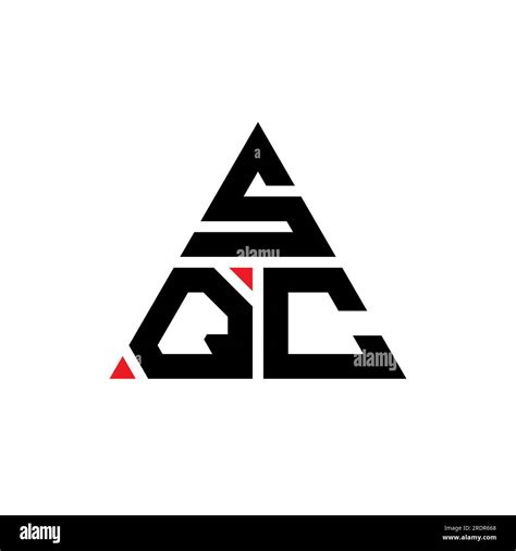 Diseño De Logotipo De Letra Triangular Sqc Con Forma De Triángulo Sqc Triángulo Logo Diseño