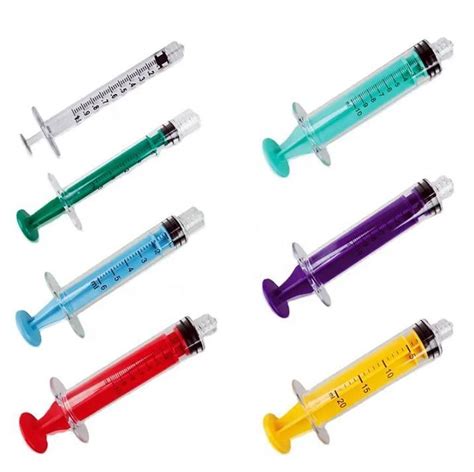 Disposable Luer Lock Colored Plunger Polycarbonate Colorful Syringe PC