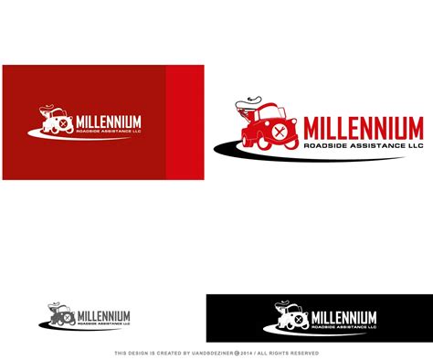 Elegant Modern Logo Design For Millennium Roadside Assistance Llc By