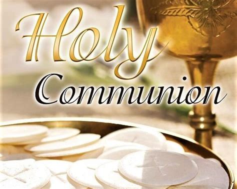 Holy Communion Hosts Wafers And Wine