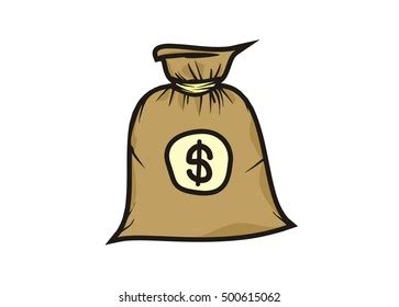 Money Bag Vector Icon Simple Cartoon Stock Vector Royalty Free