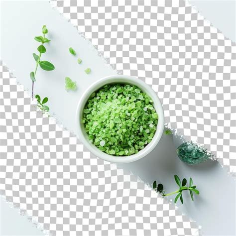 Premium Psd A Bowl Of Green Food With A Green Substance In It