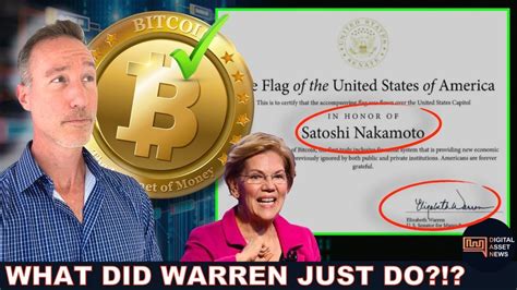 I CAN T BELIEVE IT SENATOR ELIZABETH WARREN PIVOTS ON BITCOIN