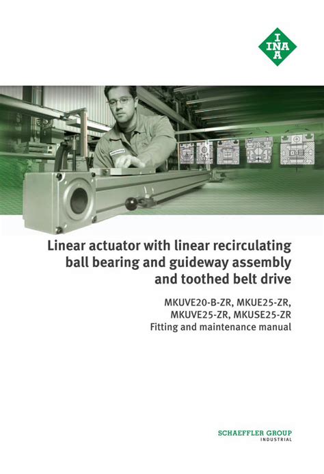 PDF Linear Actuator With Linear Recirculating Ball Bearing And