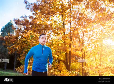 Young Handsome Runner Stock Photo Alamy