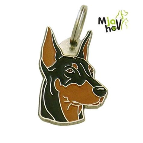 Pet ID Tag, dog ID Tag Personalised, Stainless Steel, Breed, Doberman Cropped Ears - Etsy