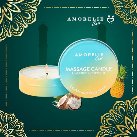 Amorelie Massage Candle Pineapple Coconut Dubai