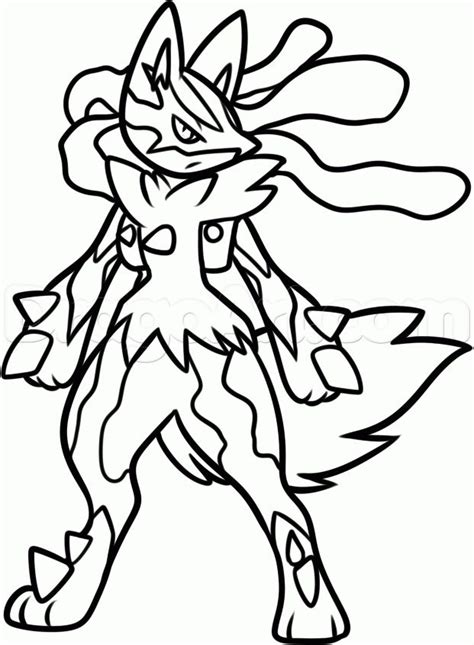 Mega Lucario Drawing | Free download on ClipArtMag