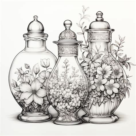 Premium Photo There Are Three Vases With Flowers And A Vase With A