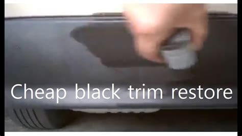 Cheapest Way To Restore Black Plastic Trims On Cars Youtube