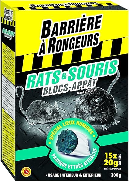 BARRIERE A RONGEURS Blocs Appât contre l invasion des Rats Souris