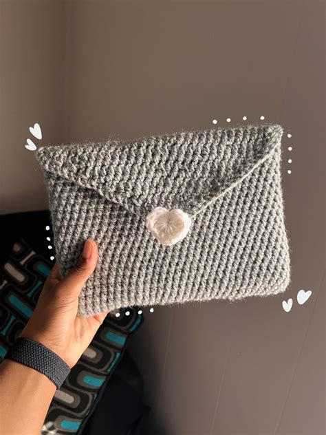 Crochet Love Letter Book Sleeve Handmade 3 Colors Made To Etsy