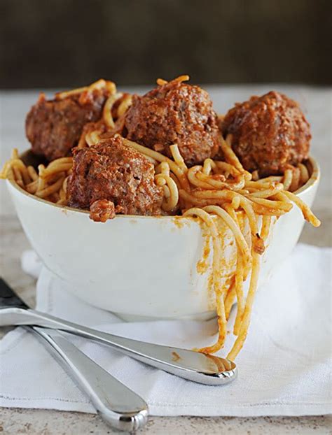 Mom S Spaghetti And Meatballs Dine And Dish