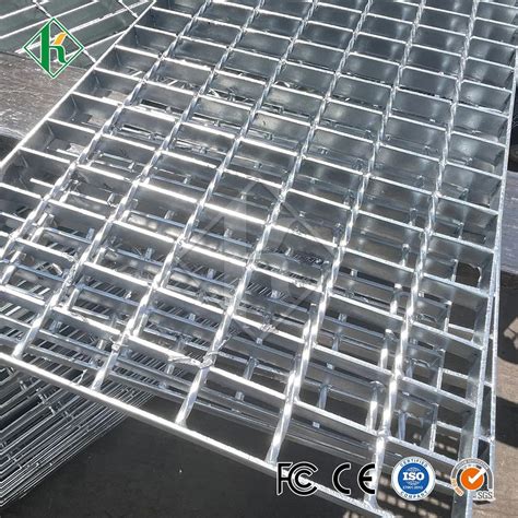 Kaiheng Mild Steel Bar Grating Factory Galvanized Serrated Trench Cover