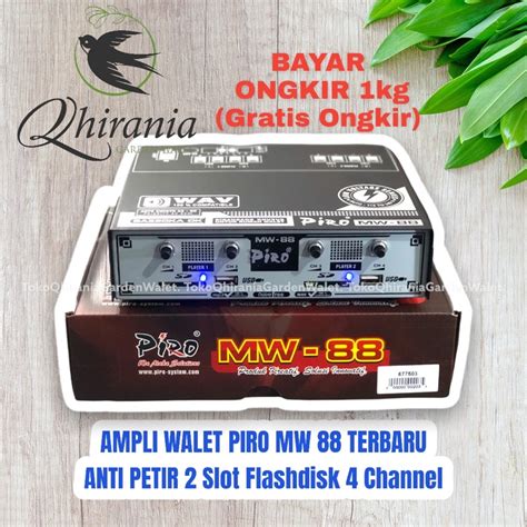 Jual BAYAR DI TEMPAT AMPLI WALET PIRO MW 88 Piro Mw88 Anti Petir