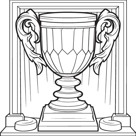 trophy coloring page 29130650 Vector Art at Vecteezy