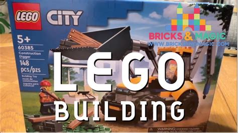 Lego Building Building Lego City Set 60385 Construction Digger From