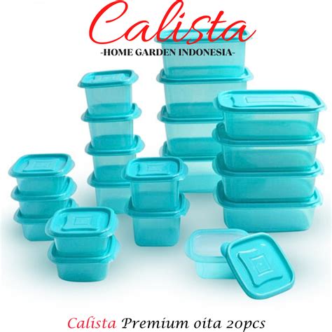 Jual CALISTA FOOD CONTAINER TOPLES PLASTIK CALISTA OITA SET ISI