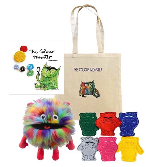 The Colour Monster Puppet Finger Puppet Story Book Set Sack Etsy UK