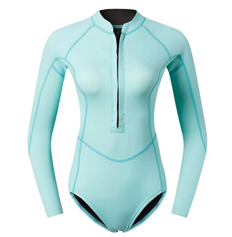 Wetsuit Bikini Bơi Lặn Giữ Nhiệt Nữ 2mm Màu Xanh ALN08 Bán Buôn Bán Lẻ Quần Áo Bơi Lặn