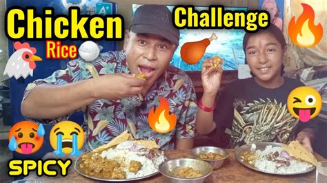 Chicken Rice Eating Challenge Spicy Chicken Challenge Village