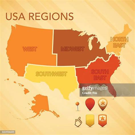 Usa Map Regions Photos and Premium High Res Pictures - Getty Images