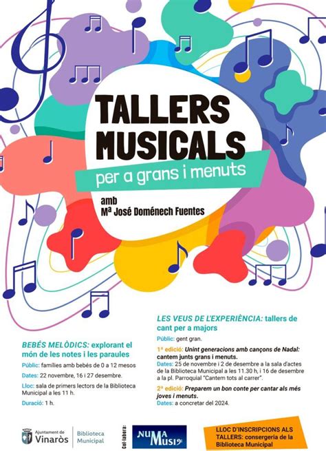 Tallers musicals a la biblioteca de Vinaròs Vinaròs News