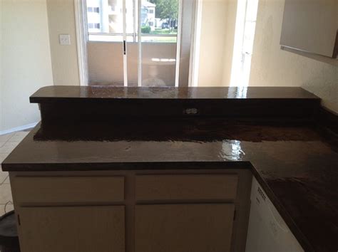 Concrete Counter Top Contemporary Kitchen Jacksonville By N Fl