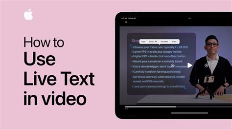 How To Use Live Text In Video On Your Iphone Or Ipad Apple Support