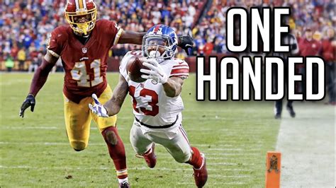 Nfl Insane One Handed Catches Part Youtube