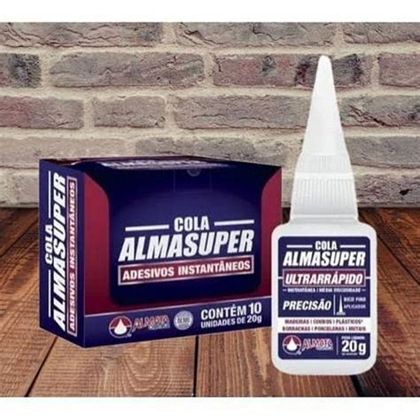 Kit c 3 Colas Almasuper 20g Ultrarrapido Precisão Cola Instantânea