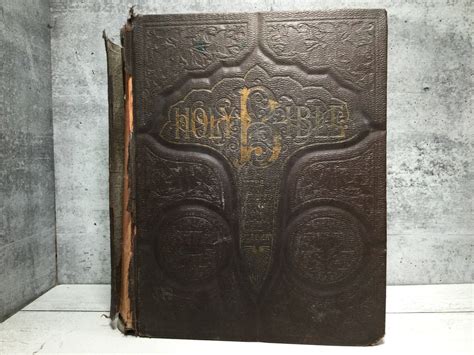 Rare Book Holy Bible 1903 Antique Sold As Is Bibles Etsy