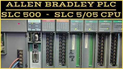 Allen Bradley Slc 500 Plc Allen Bradley Slc 505 Cpu Youtube