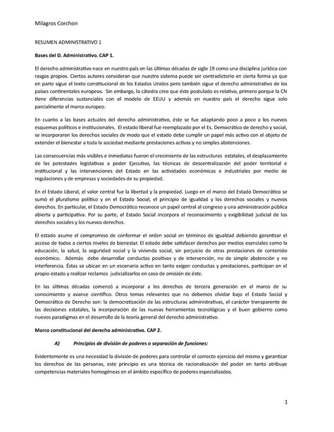 Resumen Administrativo Resumen Administrativo 1 Bases Del D