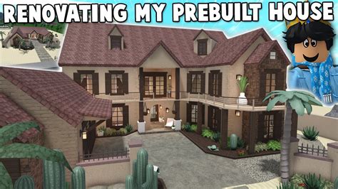 Renovating My Bloxburg Prebuilt Catalog Starter House Youtube