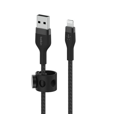 Belkin Boost Charge Pro Flex Usb A To Lightning Cable Black M