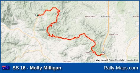 Ss 16 Molly Milligan Stage Map Southern Cross International Rally