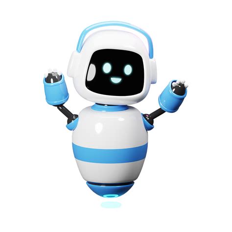 Cute happy 3d Robot 10265384 PNG