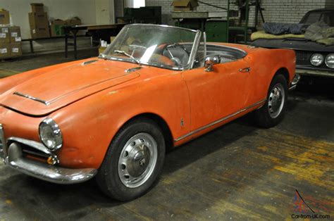 1963 Alfa Romeo Giulia Spider 1600 101 Series Spider Normale