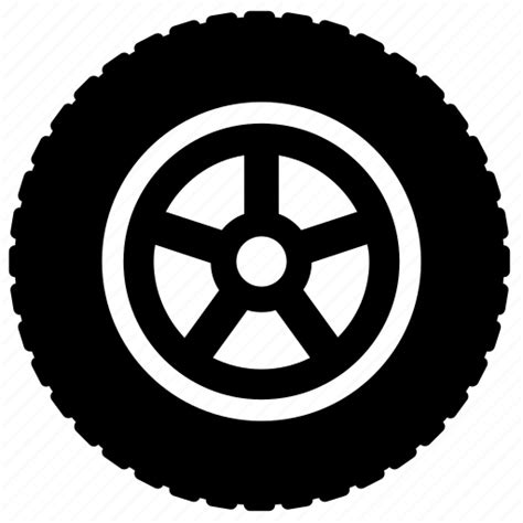 Car Tire Tyre Wheel Icon Download On Iconfinder